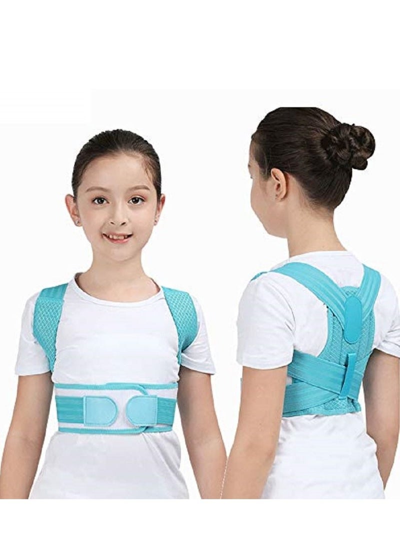 Generic Bestmaple Kid's Adjustable Posture Corrector Back Support Belt (Blue, Medium)  - Image 4