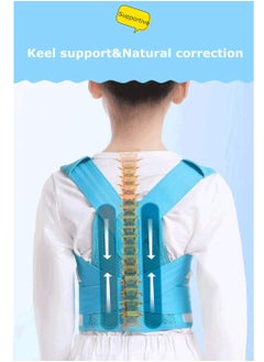 Generic Bestmaple Kid's Adjustable Posture Corrector Back Support Belt (Blue, Medium)  - Image 5
