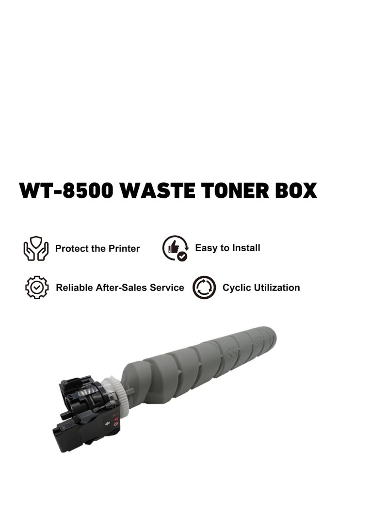 Terabyte صندوق حبر مستهلك WT-8500 بديل لعلبة حبر مستهلك Kyocera WT8500 لآلات Kyocera P8060cdn TASKalfa 4550CI 5550CI 3050CI 3550CI 3050CI 5500I 3500I 3550I 4500I 4500CI (عبوة واحدة) - Image 2