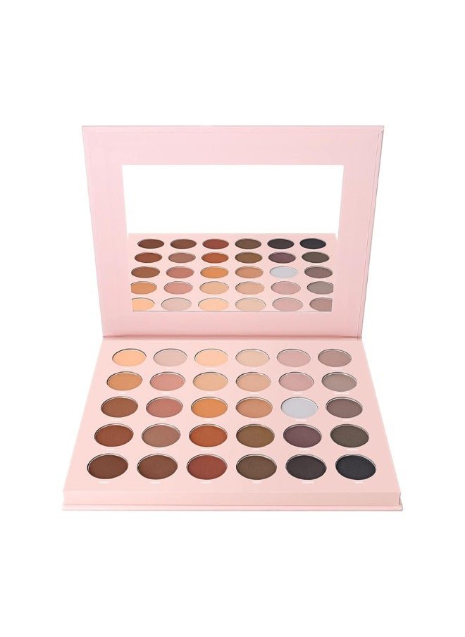 W7 Cosmetics W7 Just Mattes Pressed Pigment Palette - 30 Natural Nude Colours - Flawless Long-Lasting Every Day Vegan Makeup  - Image 4