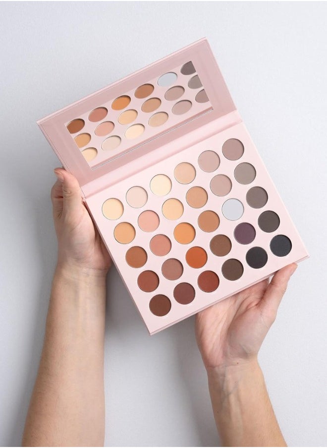W7 Cosmetics W7 Just Mattes Pressed Pigment Palette - 30 Natural Nude Colours - Flawless Long-Lasting Every Day Vegan Makeup  - Image 3