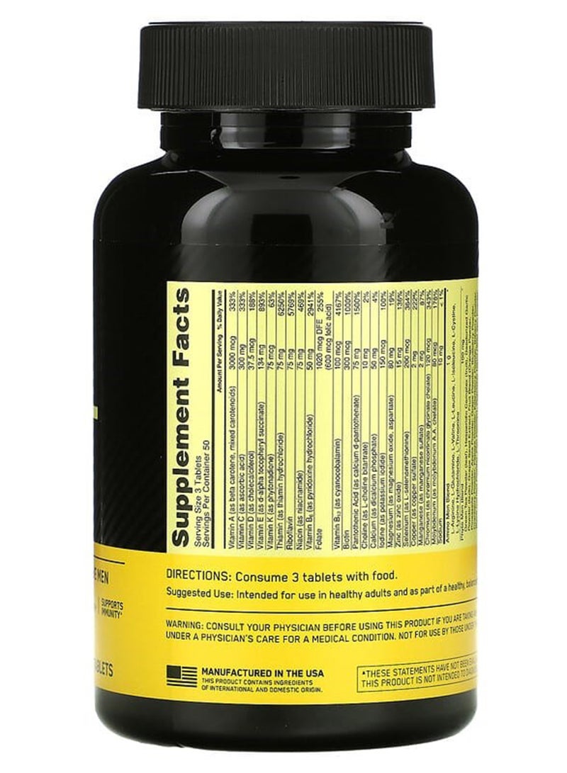 Optimum Nutrition Opti-Men Multivitamin Supplement - 150 Tablets - Image 2