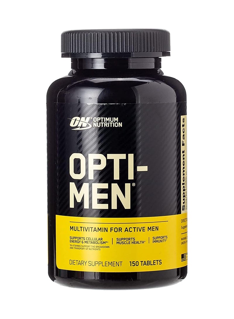 Optimum Nutrition Opti-Men Multivitamin Supplement - 150 Tablets - Image 1