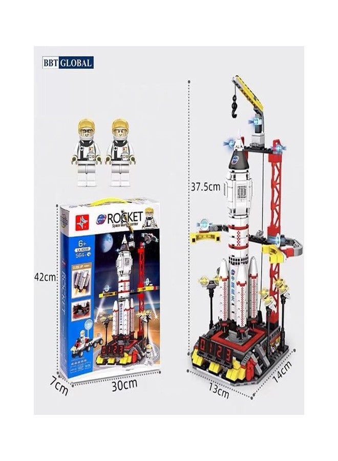 GEMCZA Spacee Station Model Building Kit for Kids | 564 Pieces DIY Construction Toy Set | Educational STEM/STEAM Learning Blocks | Creative Space Exploration Gift for Boys & Girls Age 6+ - Image 2