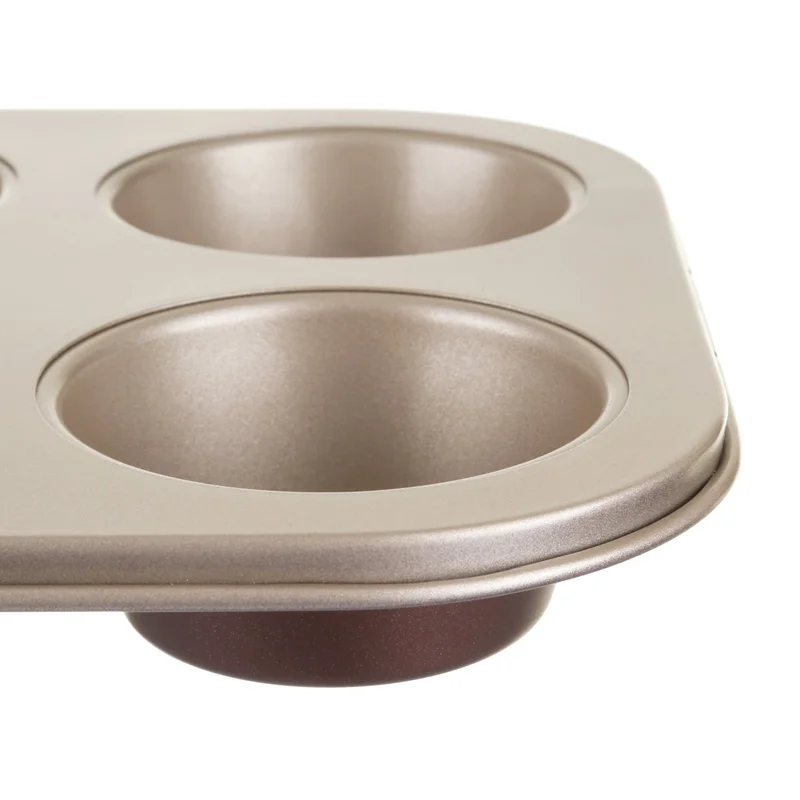 Simply Kitchen  Champagne 6-Cup Muffin Pan-26.5X18.5Cm Brown  | Best Price UAE