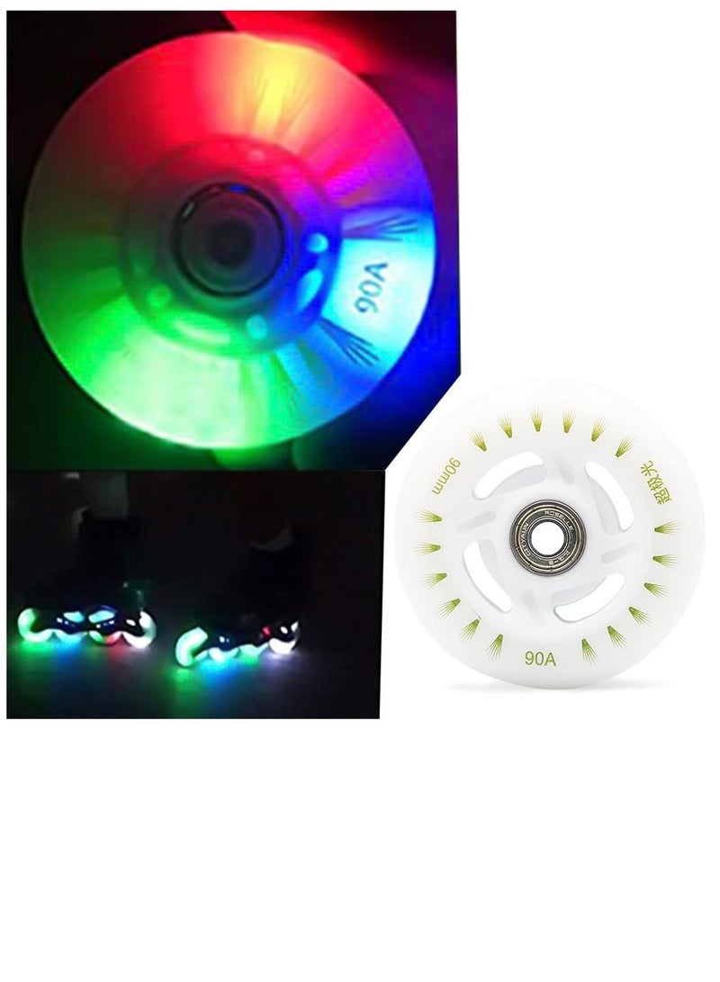 Generic Flash LED Skate Shoes Wheels 90mm and 90A With Bearing Single Piece  - Image 1