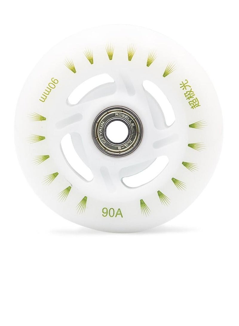 Generic Flash LED Skate Shoes Wheels 90mm and 90A With Bearing Single Piece  - Image 2