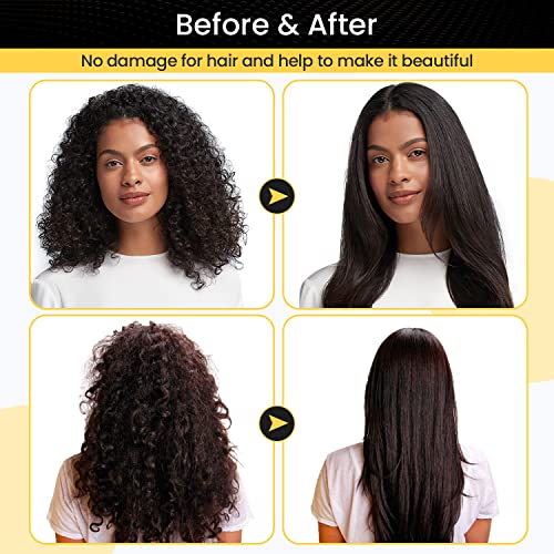 Shiyalan Hot Comb Set 7Pcs, Electric Hair Straightener Pressing Comb for Black Hair, Hot Comb Set with Wig Wax Stick, Lace Band, Rat Tail Comb ＆Salon Clips - Image 2