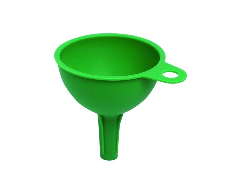 DeoDap Silicone Foldable Funnel for Water Bottle, Kitchen, Car - Premium Food Grade Silicone, Collapsible, Multicolour - Image 3