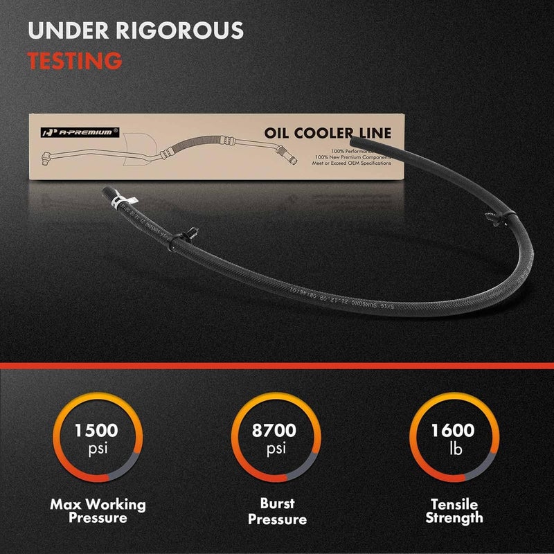 A-Premium Automatic Transmission Oil Cooler Line Hose Assembly - Image 3