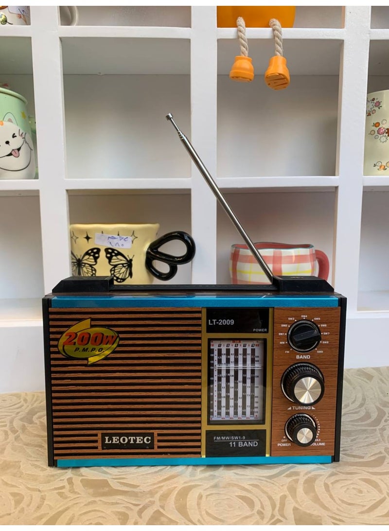 ليوتيك راديو بلوتوث  موجات  وبطارية قابلة للشحن ومدخل - Image 1