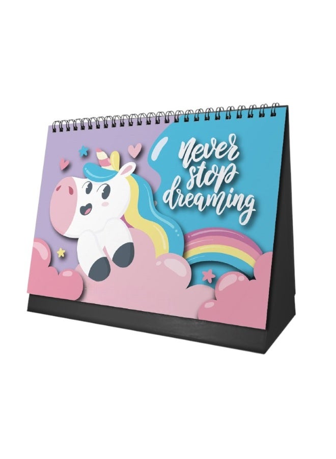 We Print, Your Gift 2026 Desk Calendar – Magical Horse Design with Cardboard Base - Image 3