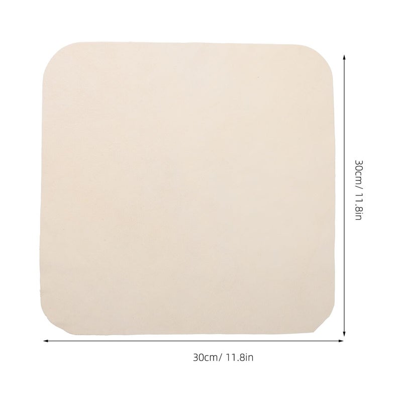 منشفة غسيل السيارات من جلد الغزال الطبيعي مقاس 30x30 سم ناعمة ولا تسبب الخدوش لتجفيف وتفصيل السيارات - Image 3