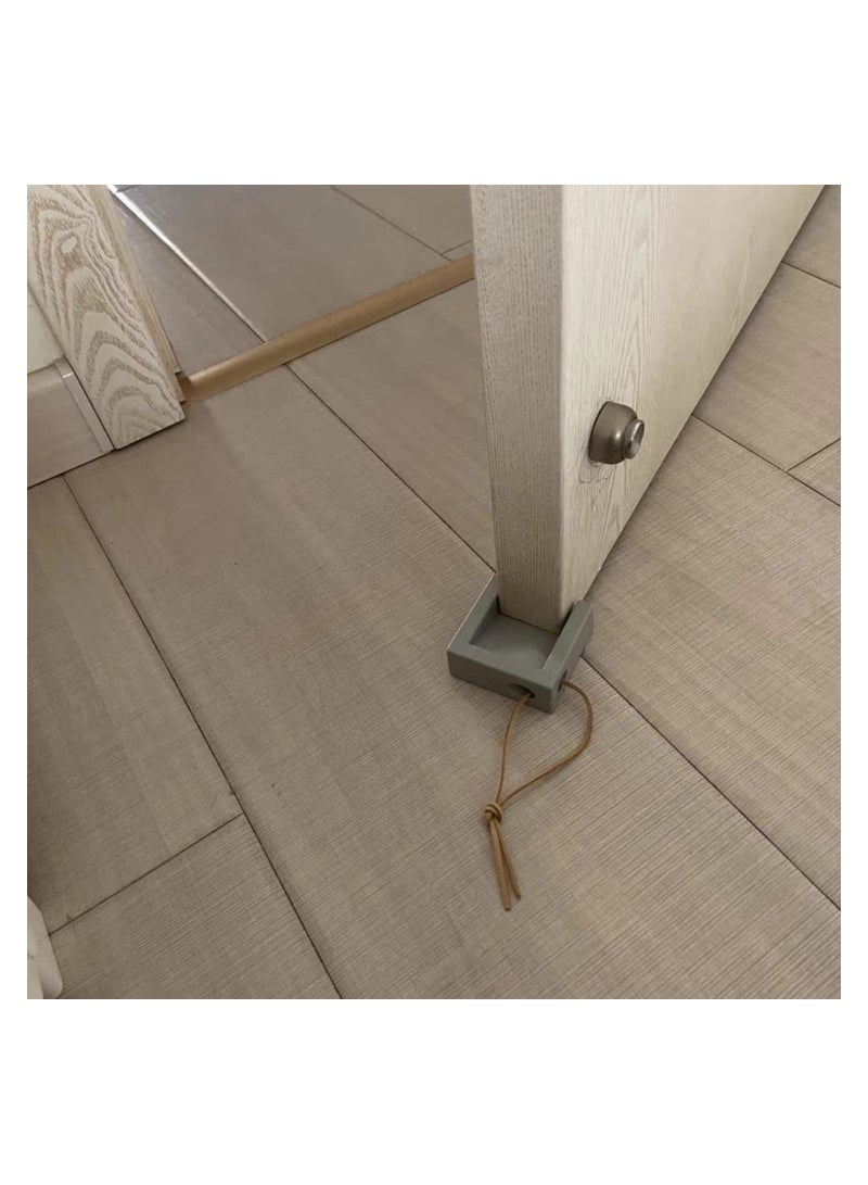 Rubber Door Wedge Anti Skid Grey Stops Adjustable Size Stop No Punch Doorstop Slip Indoors for Gaps from 5 to 20 cm - Image 4