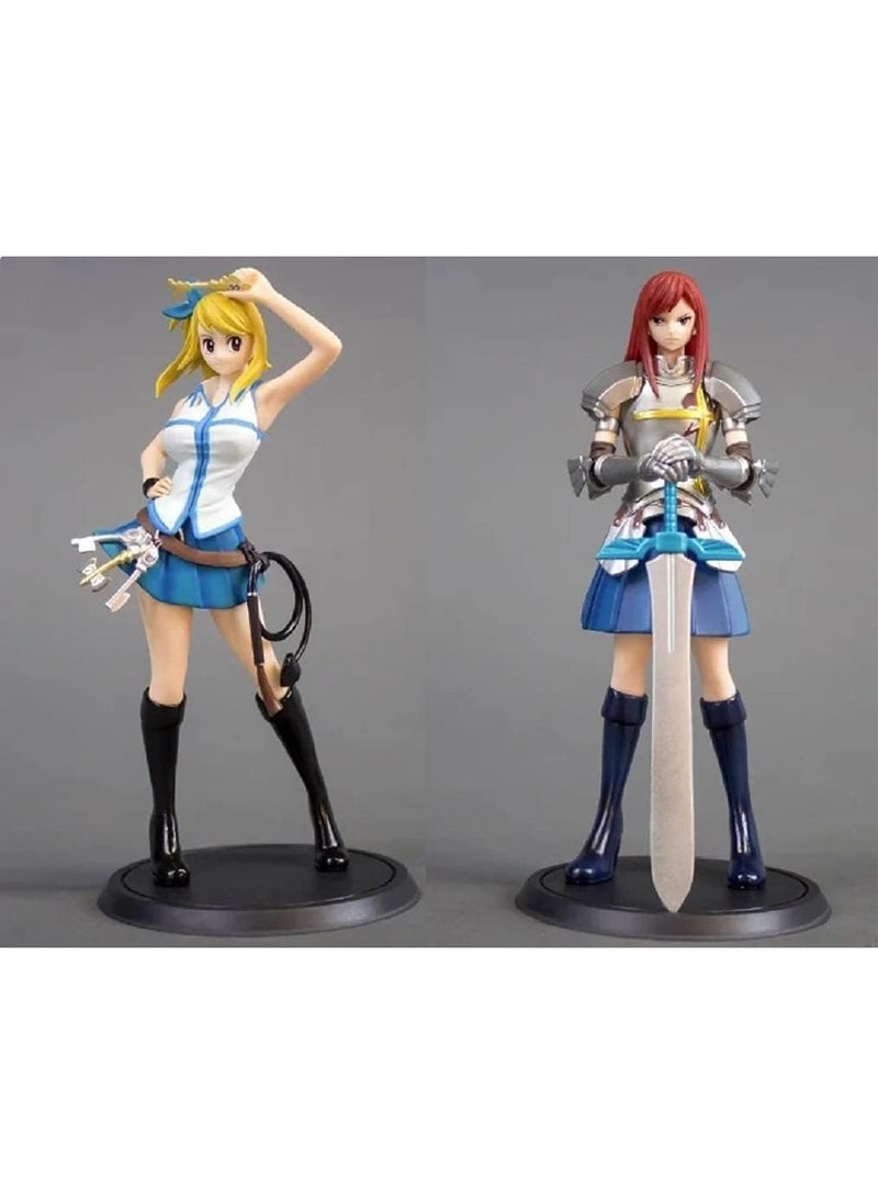 Generic - Zsjb 4pcs Set Exquisite Japanese Anime Fairy Tail Figurine Natsu Dragnir - Image 1