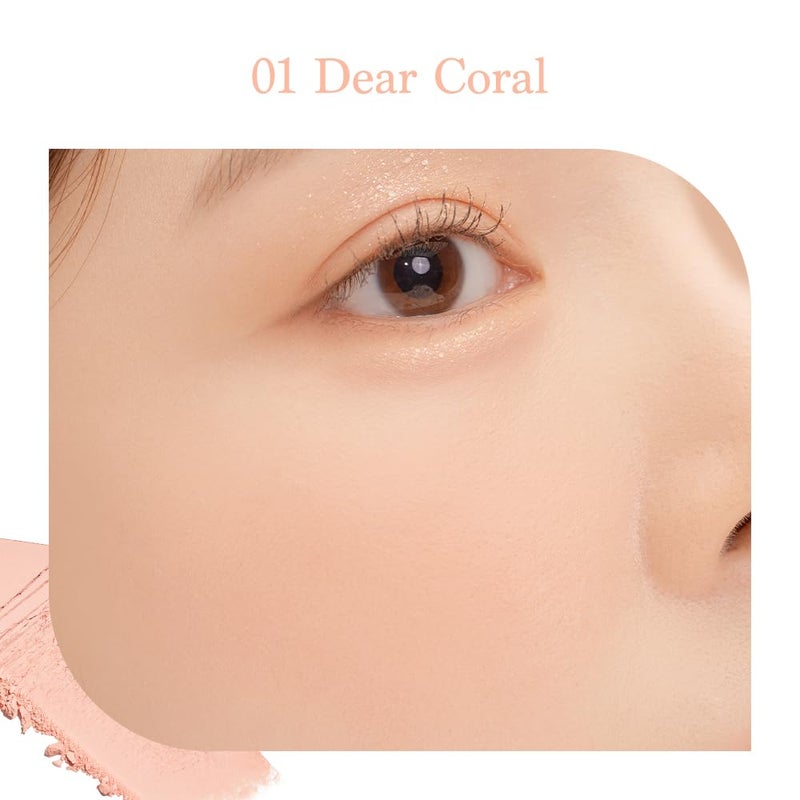 Dasique Blending Mood Cheek #03 Peach Blending l Vegan, Cruelty-Free l 4 Blendable Shades in Lightweight, Long-lasting, Smooth Powder - Image 5