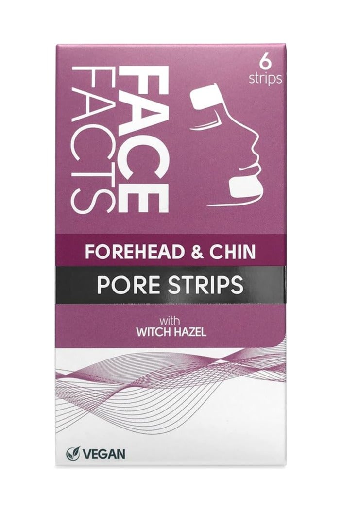 facefacts Pretty Forehead and Chin Deep Cleansing Strip 1 x 6, multicolour, 6 Count (Pack of 1) - Image 1