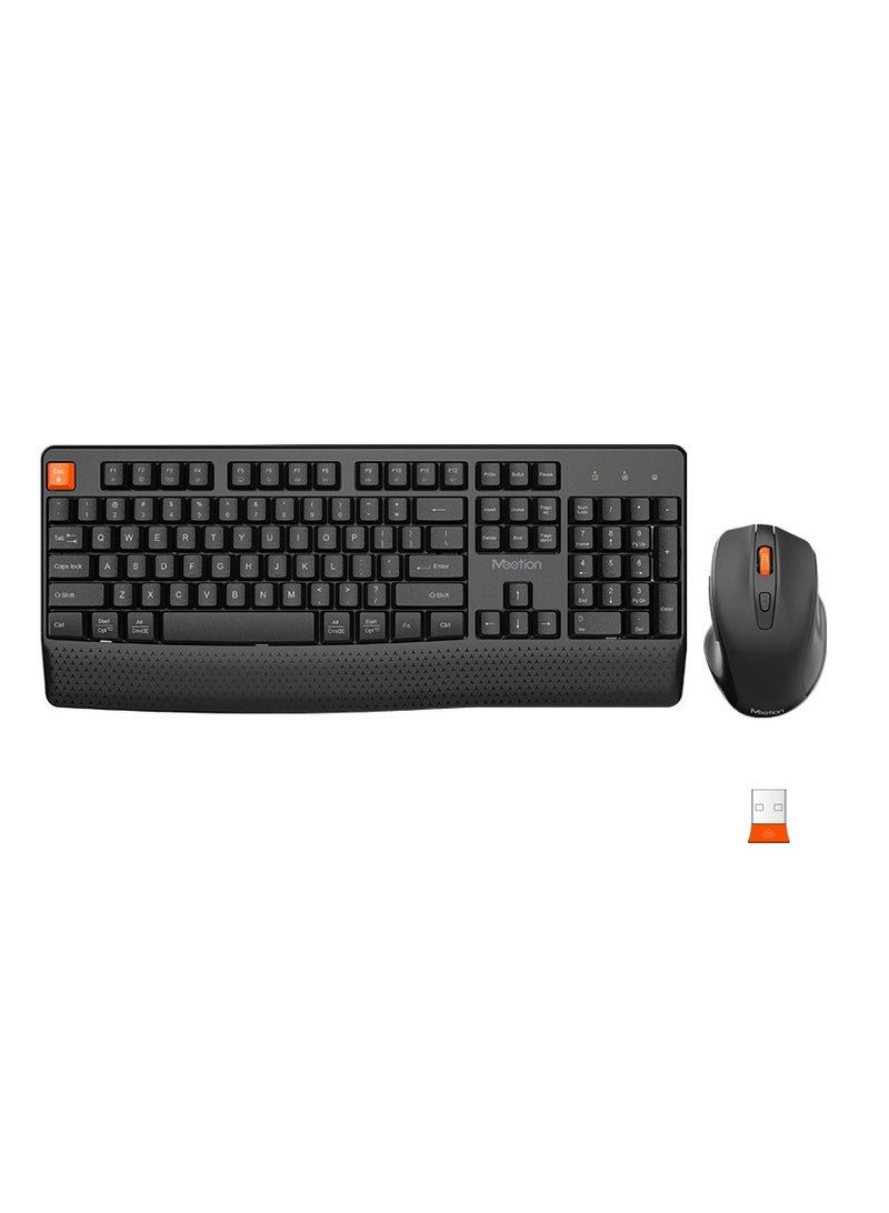Meetion Wireless Keyboard+Mouse Combo C4130 Black UAR - Image 1