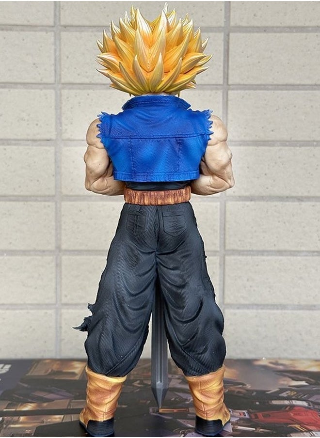 Dragon Ball Z Dragon Ball Trunks Action Figure Decorative Resin Sculpture Home Decor Statue, Art Figurine Home Ornament Decoration for Office, Living Room, Bedroom, Book Shelf, TV Cabinet, Desktop  - Image 3