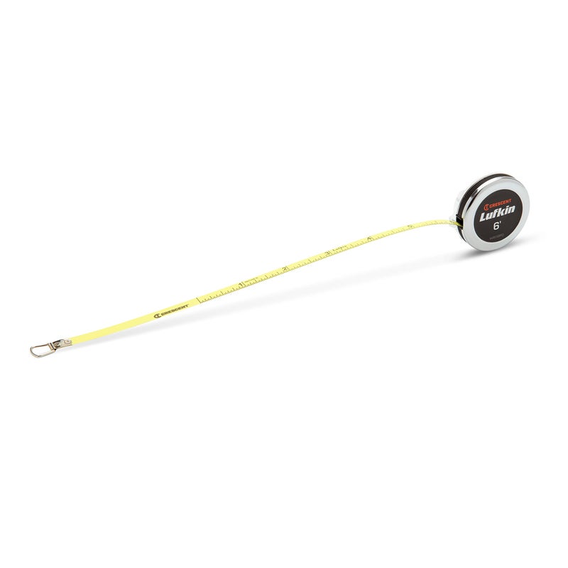 Lufkin Crescent Lufkin 1/4" x 6' Executive® Diameter Yellow Clad A19 Blade Pocket Tape Measure - W606PD - Image 3