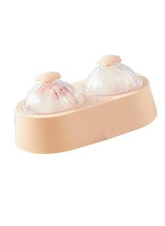 Thoraya Dual Ice Ball Mold Round Ice Tray Ice Cube Mold Tray with Lid Cover for Kitchen Home Cocktail Coffee Whiskey Sakura Pink  - Image 4