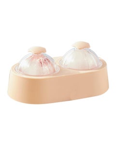 Thoraya Dual Ice Ball Mold Round Ice Tray Ice Cube Mold Tray with Lid Cover for Kitchen Home Cocktail Coffee Whiskey Sakura Pink  - Image 2