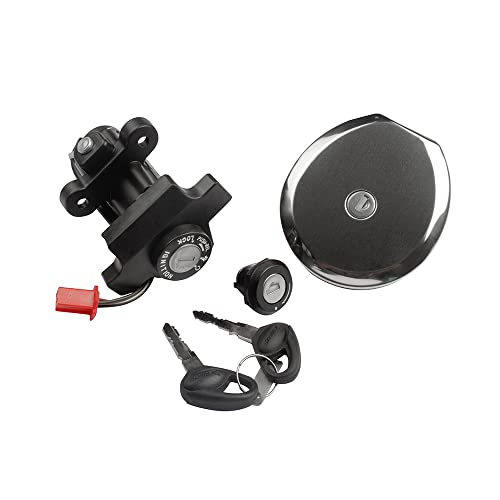 Deutsche High Performance Ignition Switch Lock Set Fit For Bajaj CT-100 (Set of 3) Consisting of Ignition Cum Steering Lock, Petrol Tank Lock & Tool Box Lock | 2 PIN - Image 1