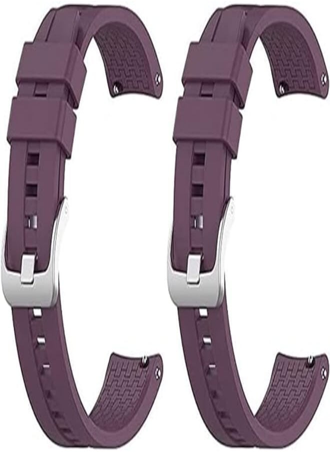 Generic - Strap Watch uag nato 2 pieces For Apple Watch size 22 Purple - Image 1