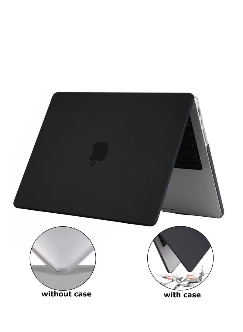 Plastic Hard Shell Case Compatible with MacBook Pro 16 inch Case 2025 2024 2023 2022 2021 M4 M3 M2 M1 A3403 A3186 A2991 A2780 A2485 Pro Max,  Black  - Image 4