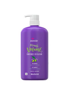 Aussie Aussie Miracle Volume Conditioner with Plum & Bamboo for Fine Hair, 30.4 Fluid Ounce (Pack of 4)  - Image 1