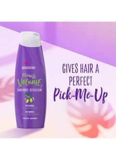Aussie Aussie Miracle Volume Conditioner with Plum & Bamboo for Fine Hair, 30.4 Fluid Ounce (Pack of 4)  - Image 3