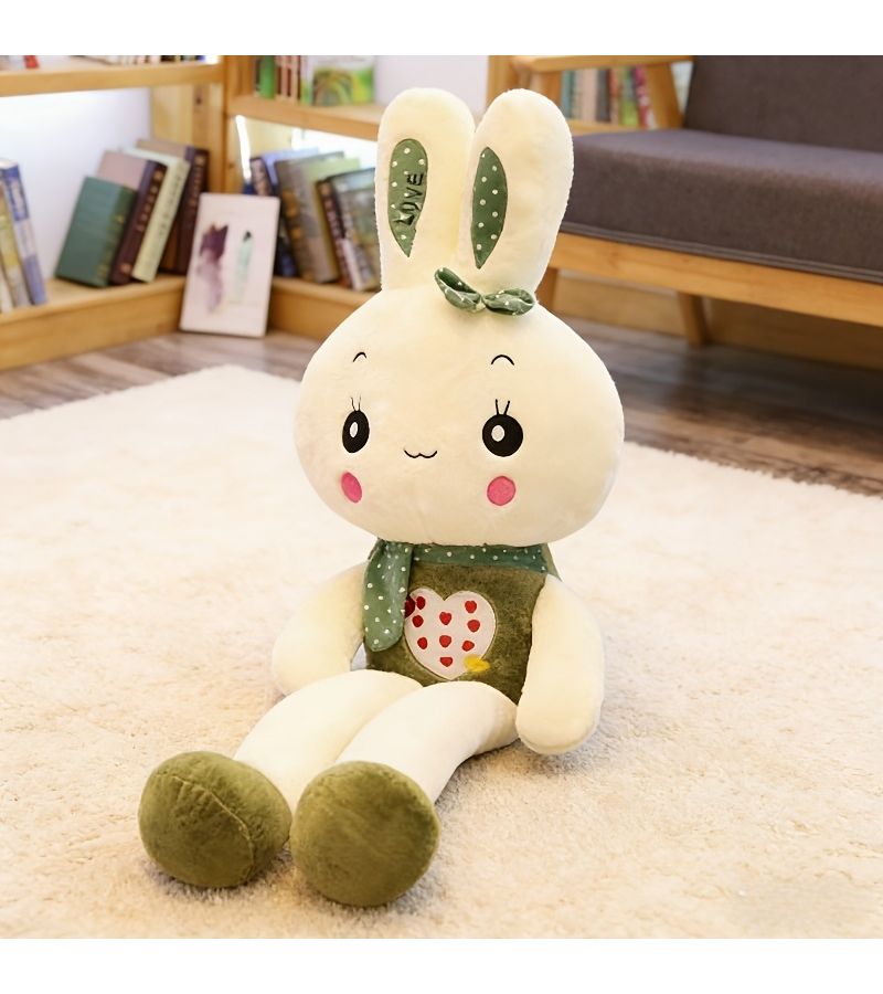 Pink Long Legged Heart Bunny Plush Toy Pillow Soft Stuffed Animal Easter Gift - Image 5