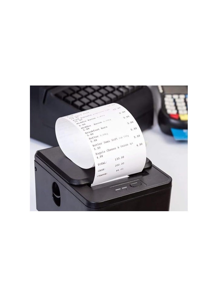 ورق طابعة الإيصالات الحرارية 80 مم 70 مم (عبوة من 10 لفات) - Image 3