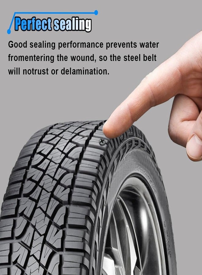 BDZMC 60PCS Tire Repair Rubber Nail, Tire Puncture Repair Tool Kit with Screwdriver, Self Service Vacuum Tire Repair Screw Plug, Tire Repair Kit for Car Truck Motorcycle Tractor - Image 5