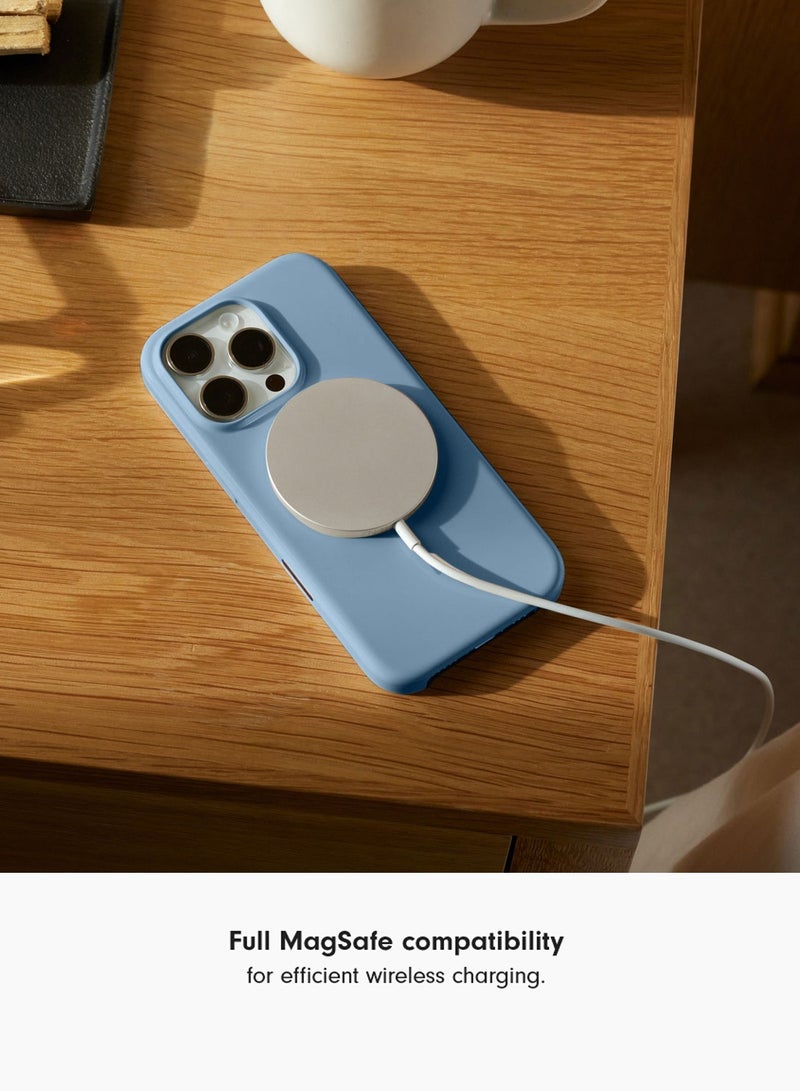 Wtech Apple iPhone 16 Pro Max 5G 2025 Super Slim, Skinny Seam Like Hard Shell PC Magsafe, Rised Lips Corner Protection Case Cover (MCMPMN) - Winter Blue - Image 5