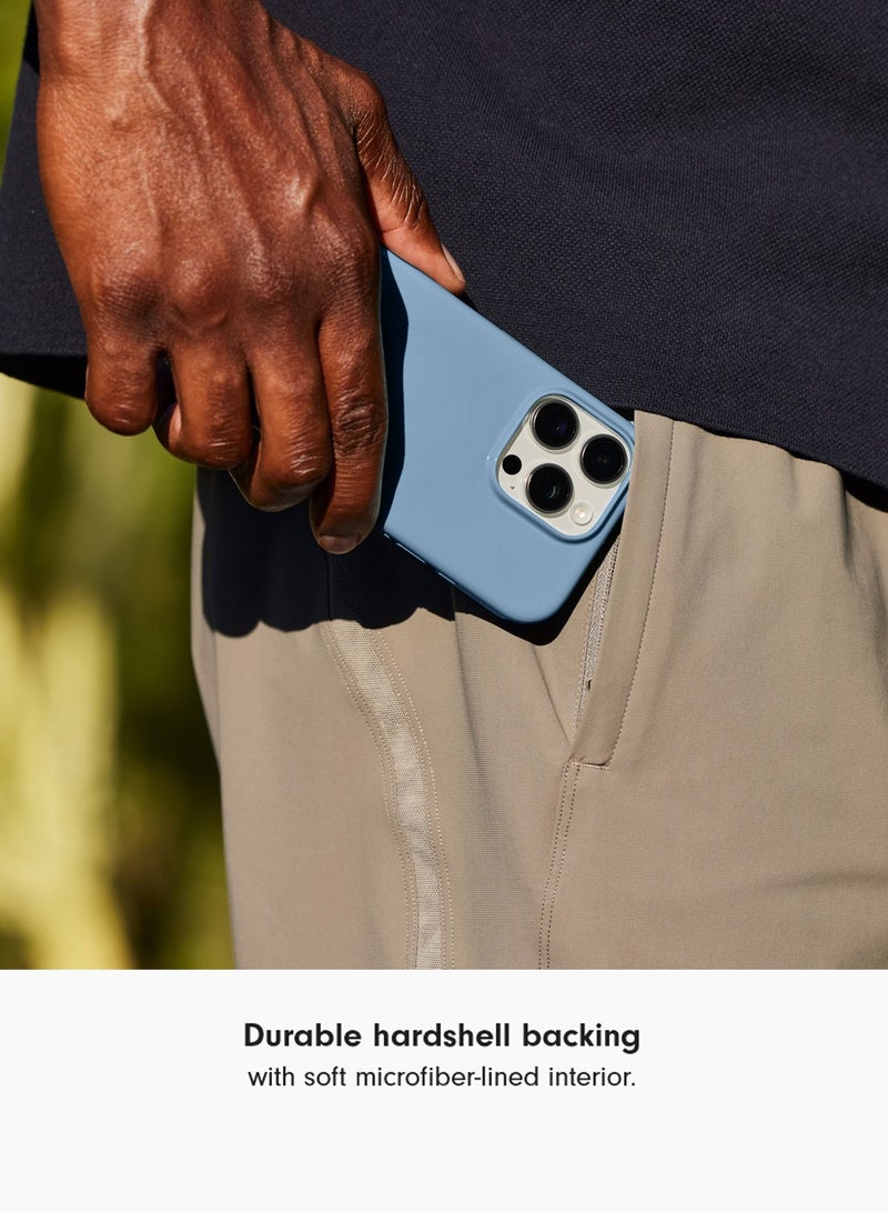 Wtech Apple iPhone 16 Pro Max 5G 2025 Super Slim, Skinny Seam Like Hard Shell PC Magsafe, Rised Lips Corner Protection Case Cover (MCMPMN) - Winter Blue - Image 3