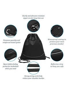 SYOSI Drawstring pocket backpack, men's and women's outdoor travel sports backpack, basketball football swimming riding bag  - Image 2