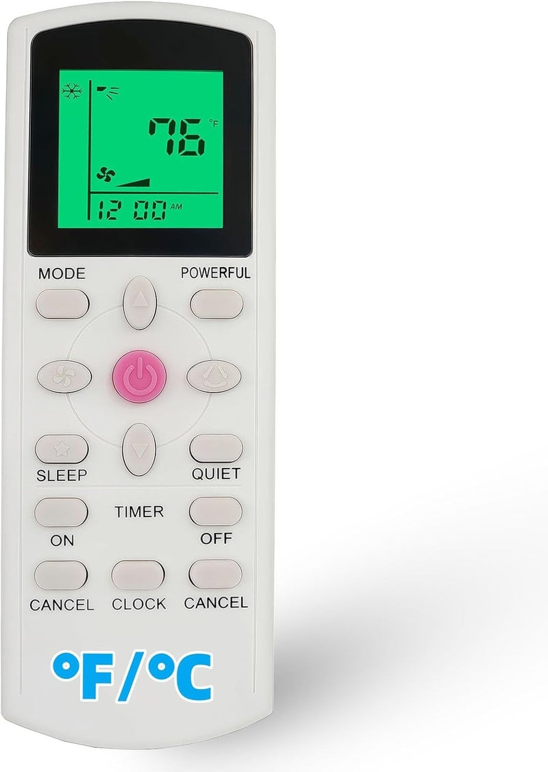 uehba Replacement Remote Control for DAIKIN Air Conditioner FTKB09AXVJU FTKB12AXVJU FTKB18AXVJU FTKB24AXVJU FTKN09AXVJU FTKN12AXVJU FTKN18AXVJU FTKN24AXVJU FTXB09AXVJU FTXB12AXVJU FTXB18AXVJU FTXB24AXVJU - Image 1
