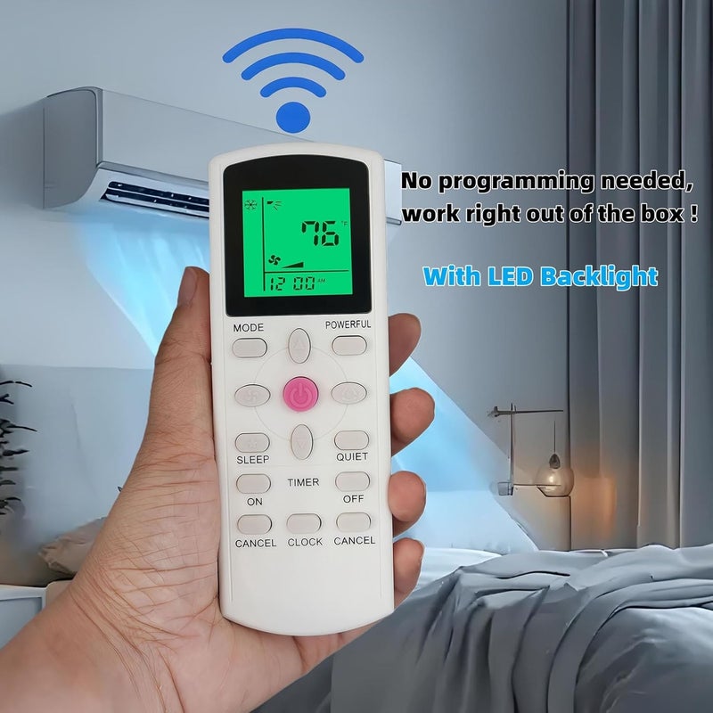 uehba Replacement Remote Control for DAIKIN Air Conditioner FTKB09AXVJU FTKB12AXVJU FTKB18AXVJU FTKB24AXVJU FTKN09AXVJU FTKN12AXVJU FTKN18AXVJU FTKN24AXVJU FTXB09AXVJU FTXB12AXVJU FTXB18AXVJU FTXB24AXVJU - Image 4