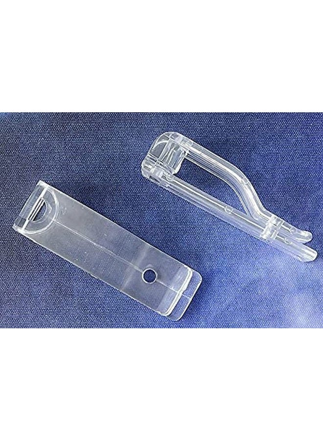 APUXON 8pcs Roller Shade Clear Saftey Chain Retainer and Cord Guide Fixation Hook P Clip for Roller Blinds Cord Loop and Bead Chain Tension Device - Image 3