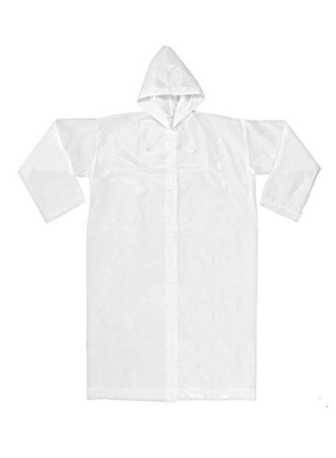 Adult Waterproof Rain Coat with Hood - Reusable and Lightweight Raincoat for Men and Women, Perfect for Camping and Emergencies - Image 2