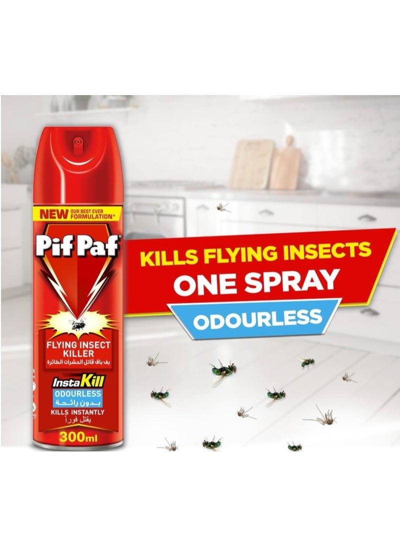 Pif Paf All Kills Cockroaches, Ants, Flies And Mosquitoes Killer Spray Multicolour 3x300ml - Image 2