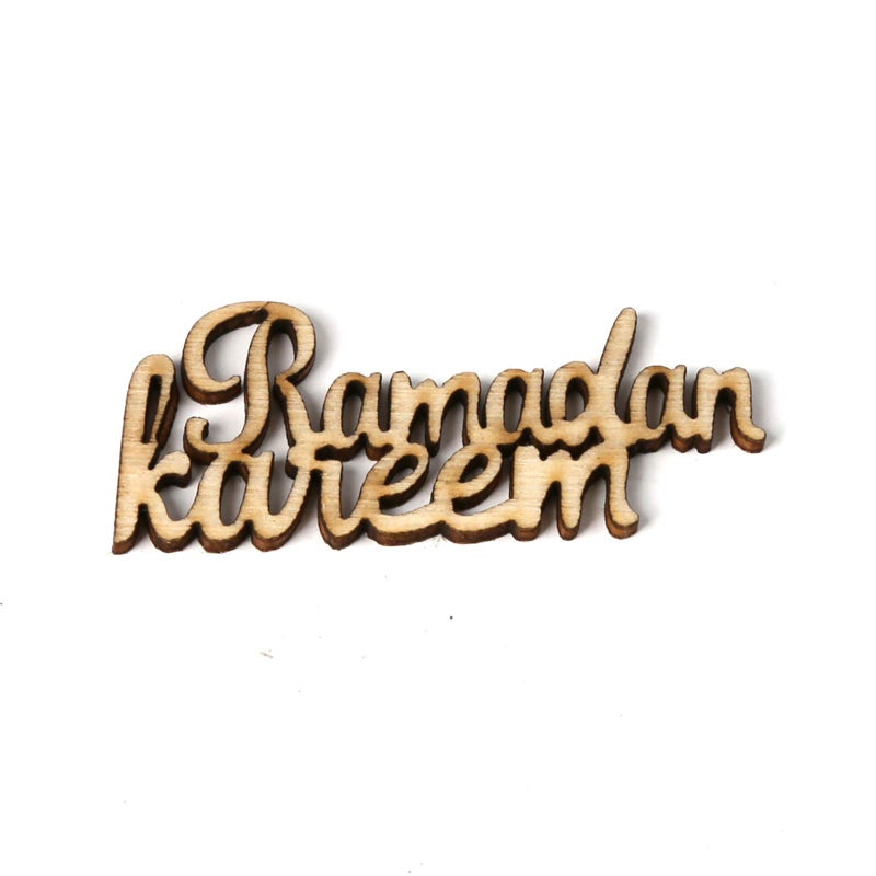 BinaryABC Eid Ramadan Kareem Wooden Ornament Decorations Muslim Party Decorations 15Pcs - Image 4