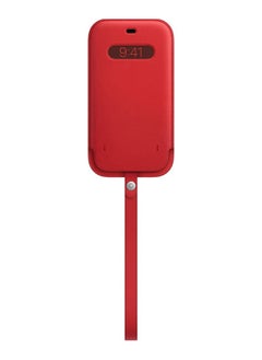 Magsafe Apple iPhone 12 Pro Max Leather Sleeve with MagSafe, (PRODUCT) RED 