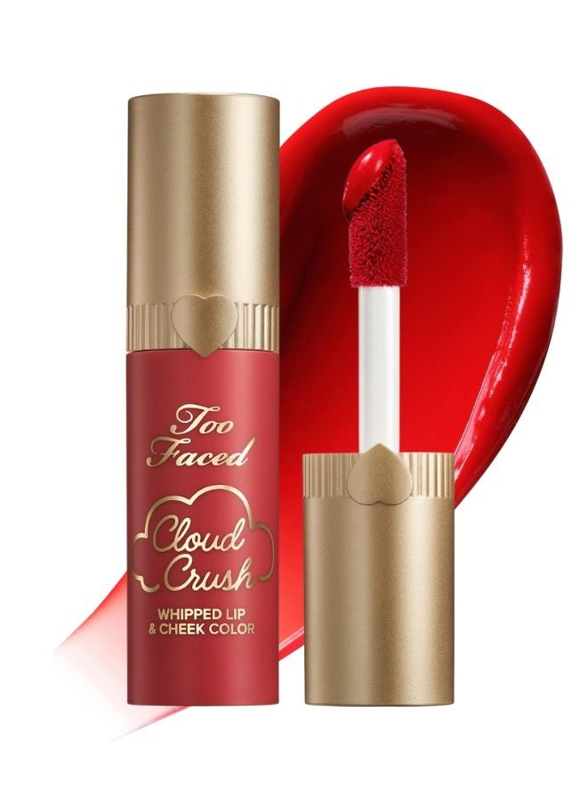 Too FacedCosmetics Too Faced Cloud Crush Whipped Lip & Cheek Blush – Red Velvet (True Red, 4.3 g) - Image 1