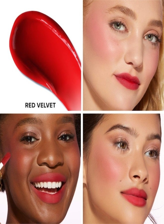 Too FacedCosmetics Too Faced Cloud Crush Whipped Lip & Cheek Blush – Red Velvet (True Red, 4.3 g) - Image 2
