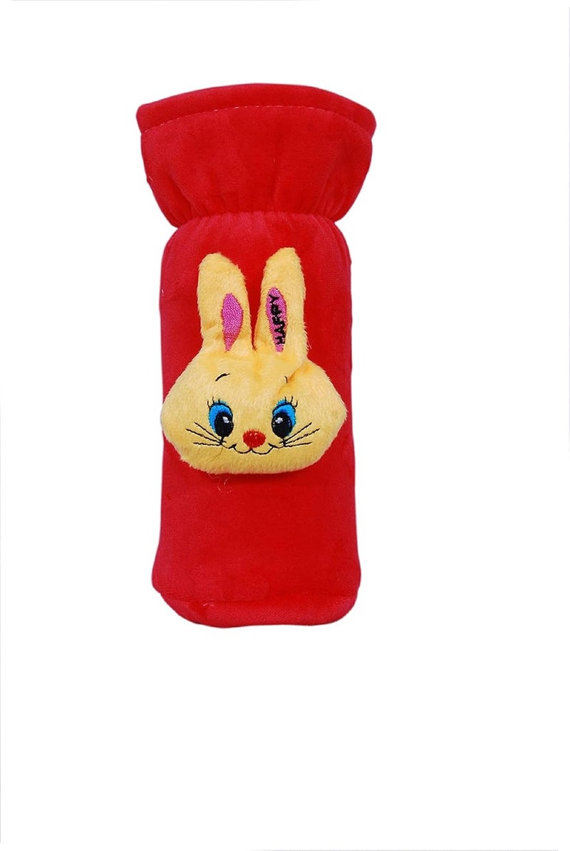 Alya The Cheeky Kidzz Pack of 3 New Born Baby Nursing Feeding Bottle Cover with Soft Stretchable Velvet Attractive Cartoon Design I Baby Milk Feeder Bottle Cover 150 ML-200 ML (0-2 Years) (Design 4) - Image 3