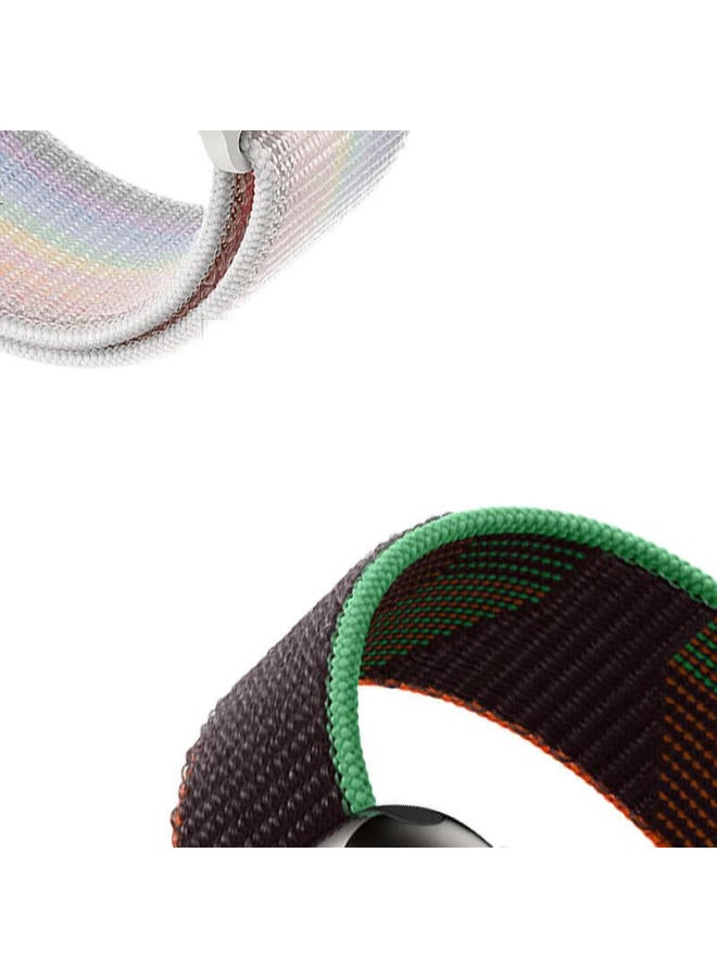 MSSM Compatible Apple Watch Band For Iwatch 8, Nylon Loop Sports Strap For Apple Watch Ultra/S10/9/8/7 [Charcoal Color] · 44/45/46/49Mm - Image 3