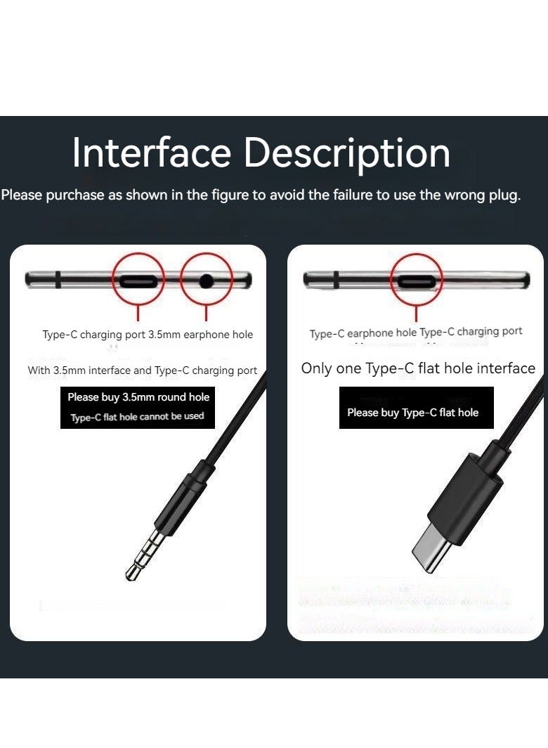 بيوينتي سماعة رأس للألعاب داخل الأذن سلكية من النوع C واجهة كوع عالية الجودة للصوت قابلة للاستدعاء (أحمر) - Image 2