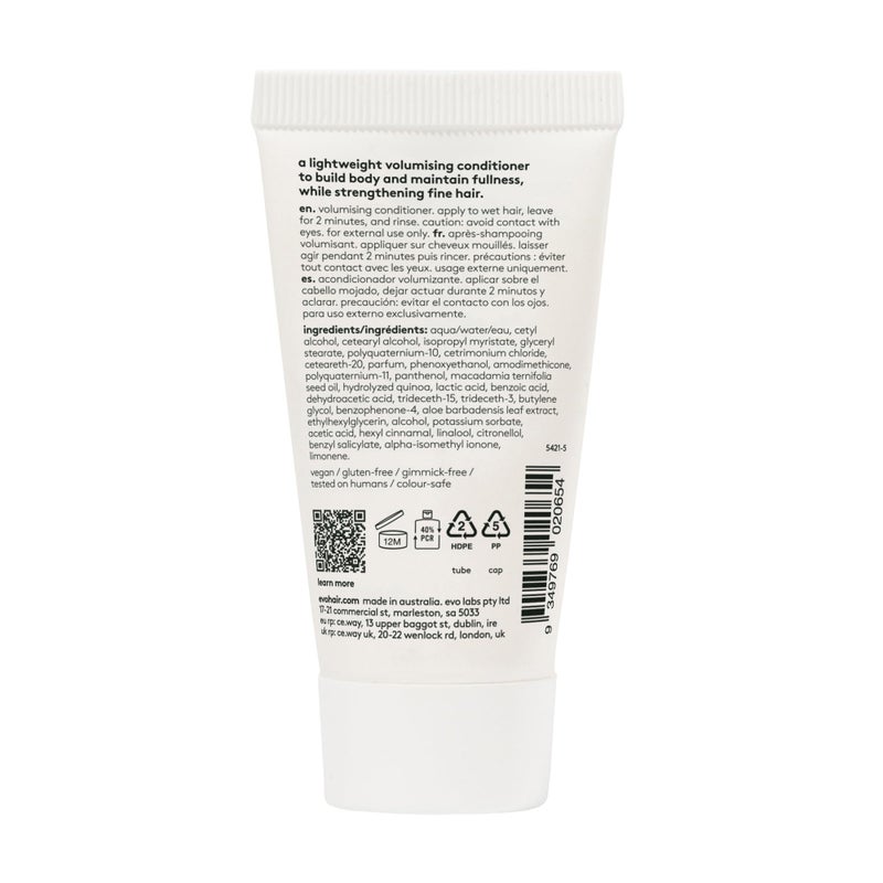 EVO Bride Of Gluttony Volumizing Conditioner - Travel Size Lightweight Conditioner To Maintain Fullness & Strengthen Fine Hair - 1.1fl.oz - Image 2